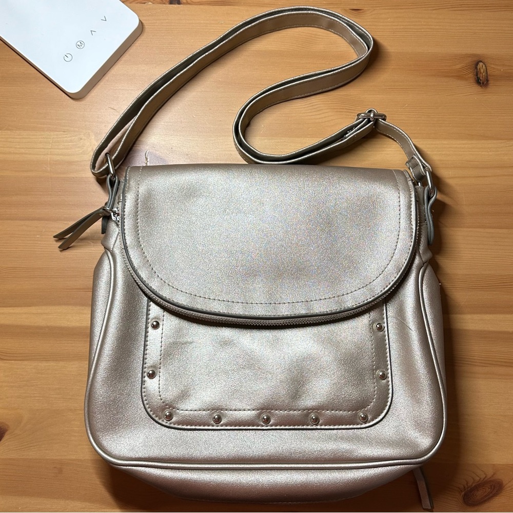 Silver Shoulder Bag